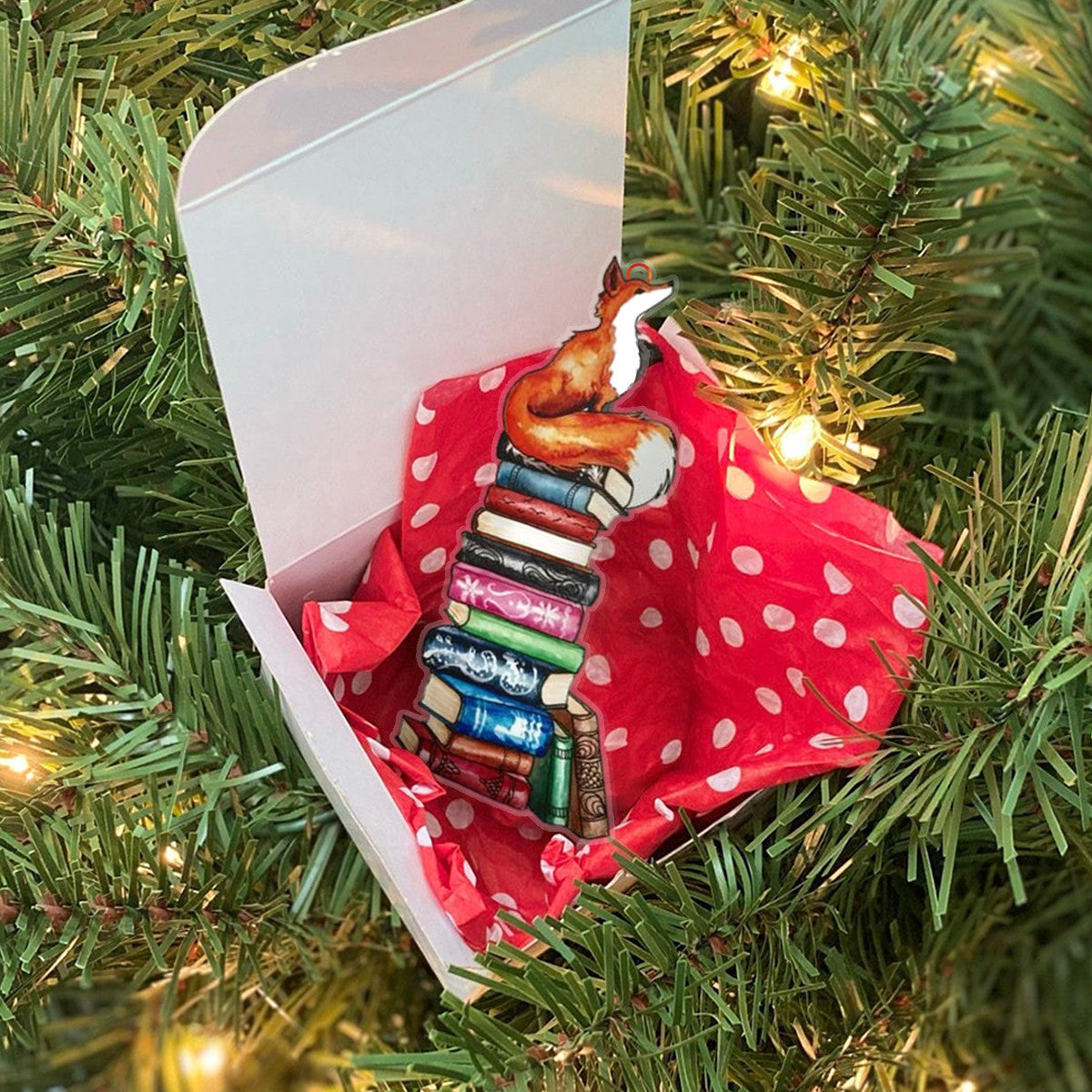 Fox Shineful® Decoration Ornament Stack Of Books