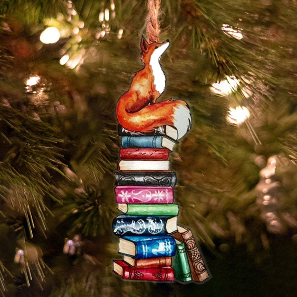 Fox Shineful® Decoration Ornament Stack Of Books