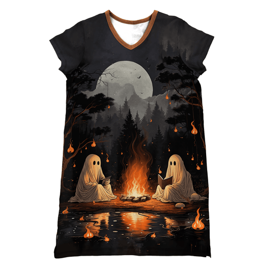 Camping Pajabears® V-Neck Nightshirts Halloween Qd5