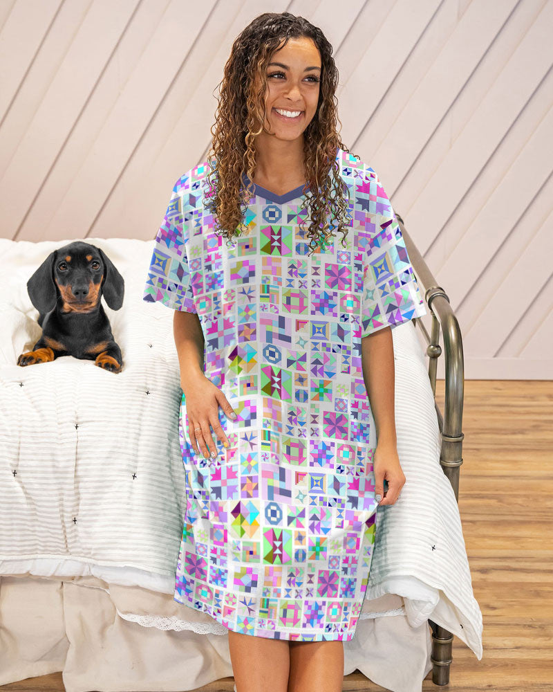 Quilting Pajabears® V-Neck Press Colorful Tl10