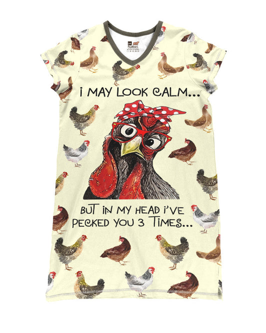 Chicken Lovers Pajabears® V-Neck Funny Nk07