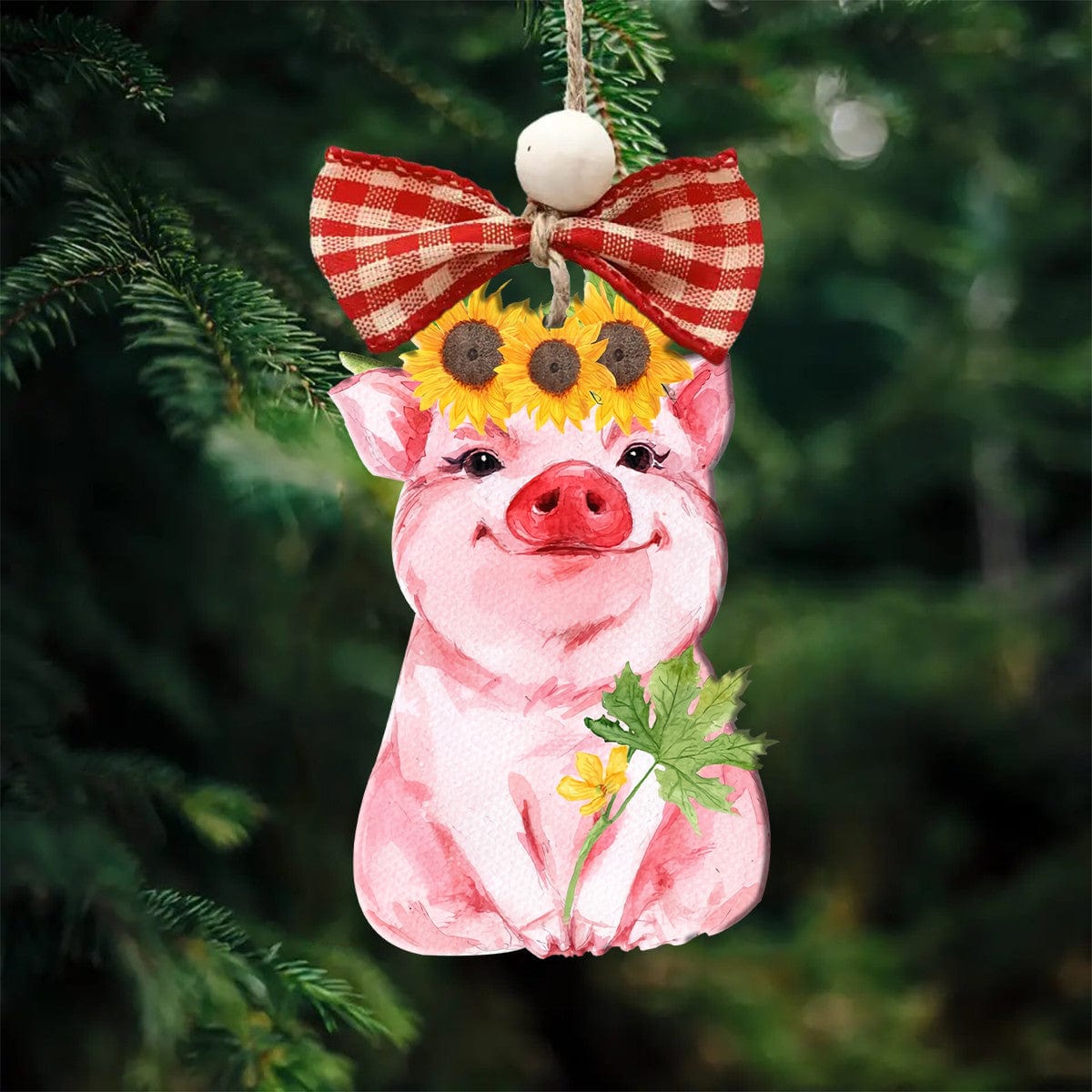 Sunflower Pig Shineful® Acrylic Decoration Ornament