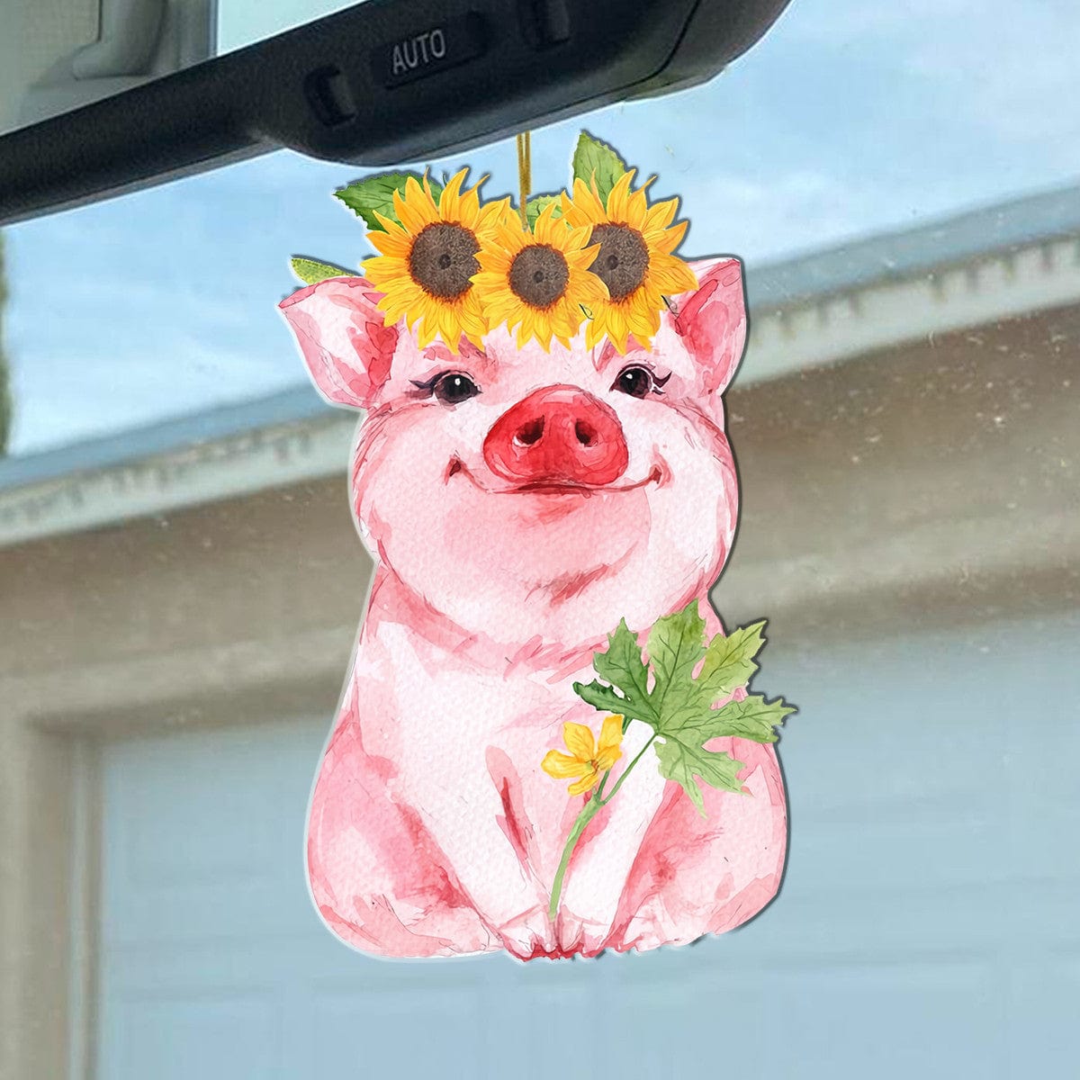 Sunflower Pig Shineful® Acrylic Decoration Ornament