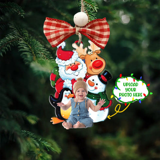 Personalized Photo Christmas Shineful® Acrylic Decoration Ornament Happy