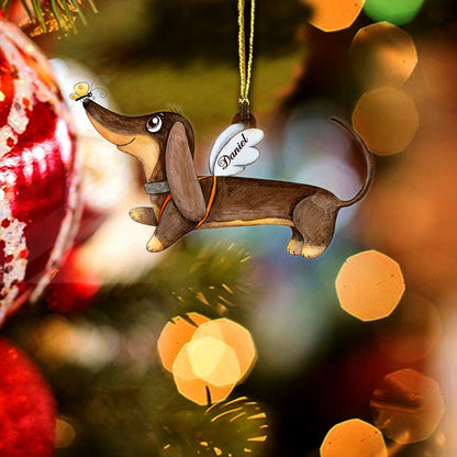 Shineful Decoration Ornament Dachshund Shape Ornament Christmas Angel