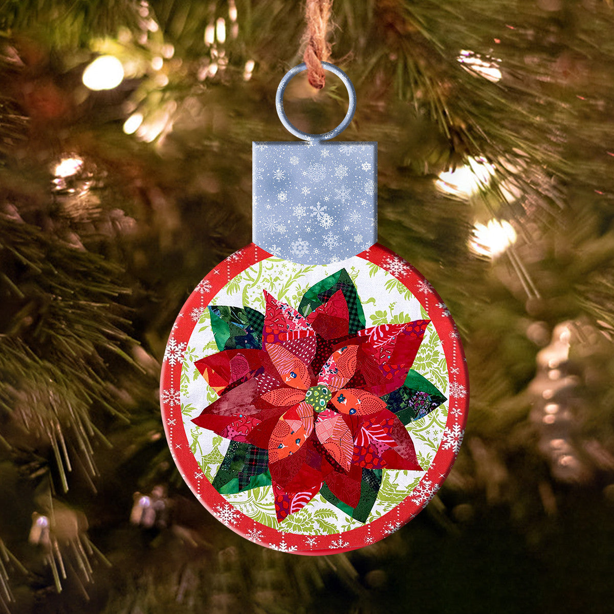 Quilting Shineful® Decoration Poinsettia Ornament