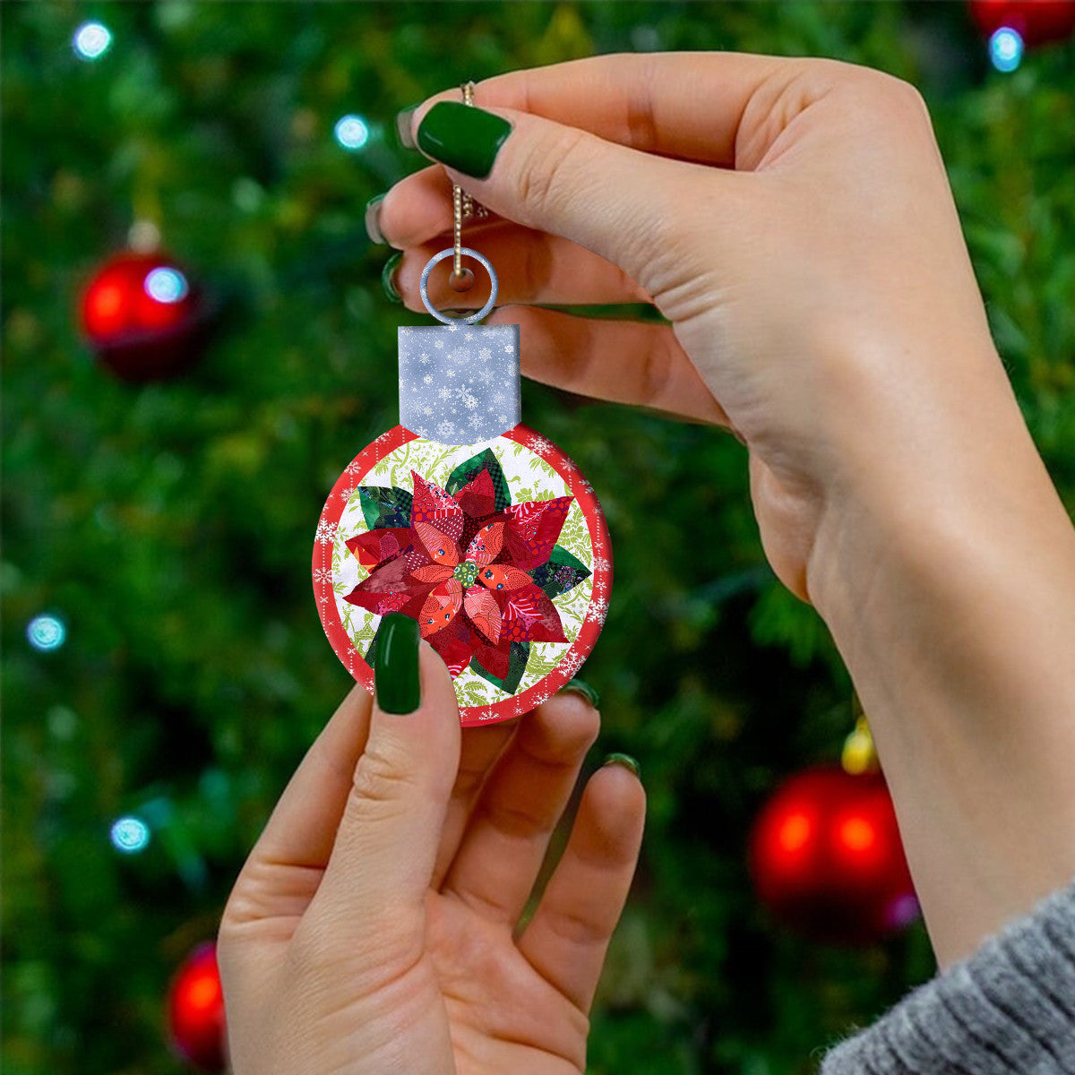 Quilting Shineful® Decoration Poinsettia Ornament