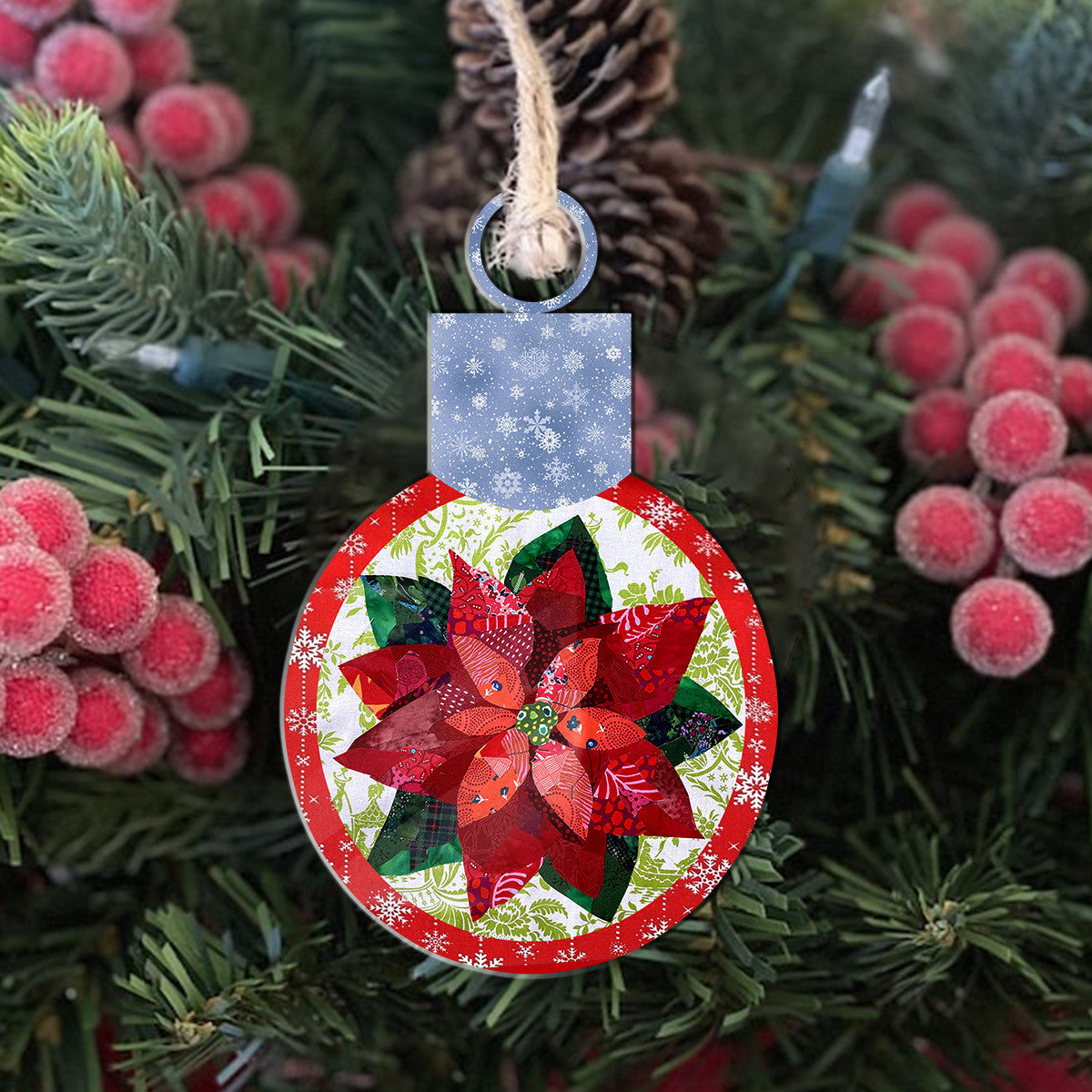 Quilting Shineful® Decoration Poinsettia Ornament