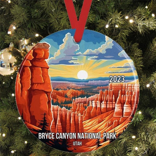 Yellowstone National Park Christmas 2023 Shineful® Ceramic Decoration Ornament