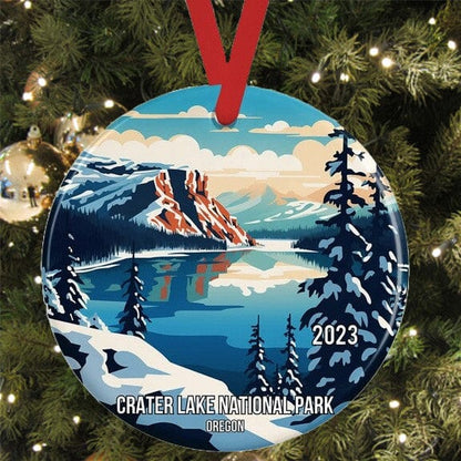 Yellowstone National Park Christmas 2023 Shineful® Ceramic Decoration Ornament