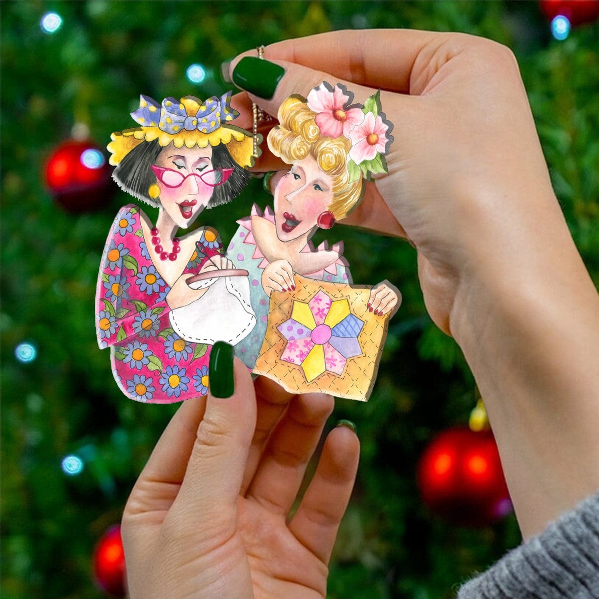 Sewing Ladies Personalized Shineful® Decoration Ornament