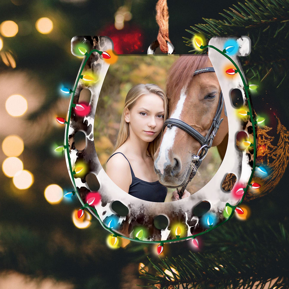 Horse Personalized Photo Christmas Shineful® Acrylic Decoration Ornament Lovely Tl10