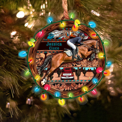 Horse Personalized Photo Christmas Shineful® Acrylic Decoration Ornament Happy Day Tl10