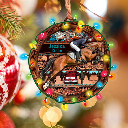 Horse Personalized Photo Christmas Shineful® Acrylic Decoration Ornament Happy Day Tl10