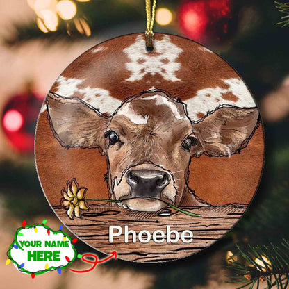 Cow Personalized Shineful® Acrylic Decoration Ornament Cute Qa55