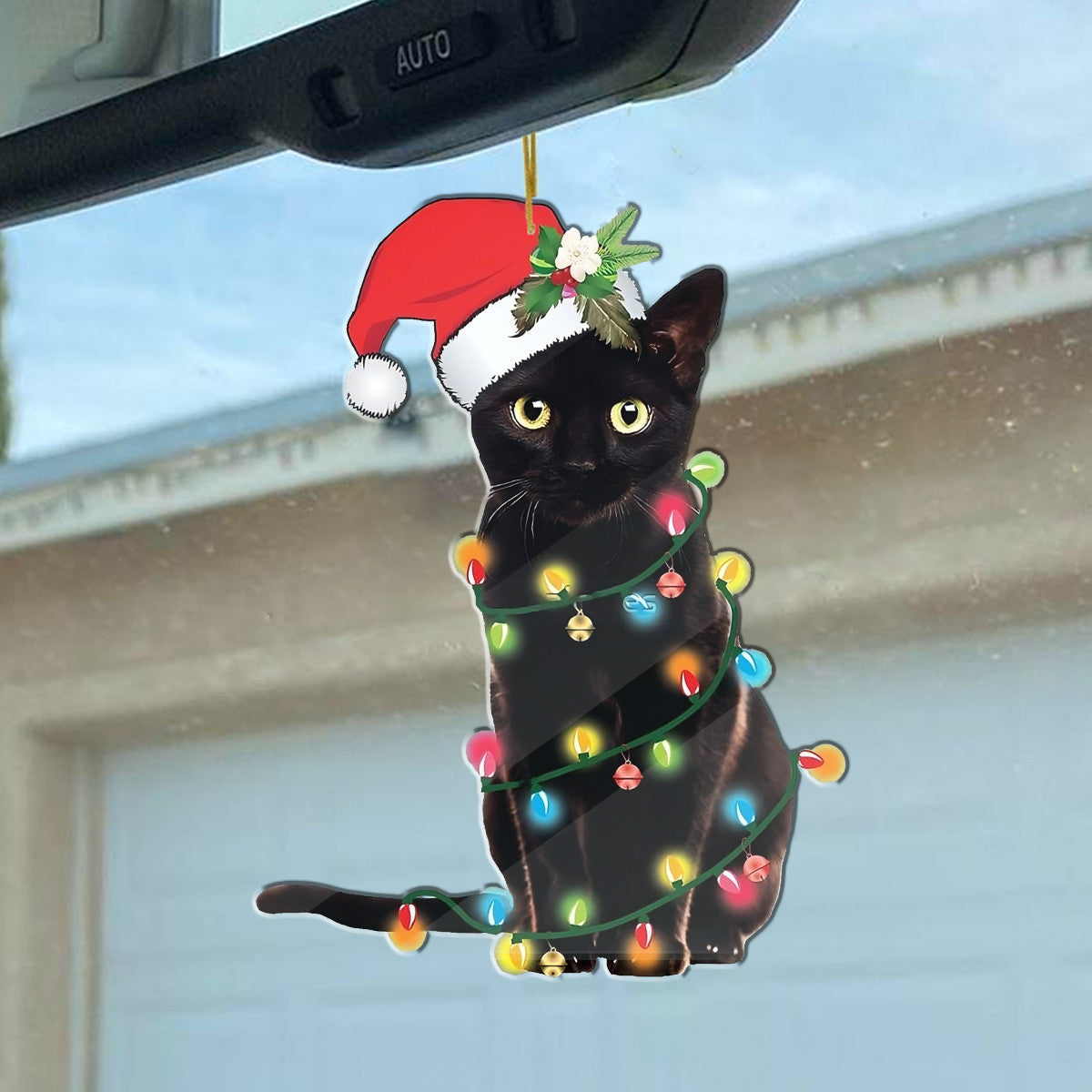 Black Cat Shineful® Acrylic Decoration Ornament Christmas Ver Hg23