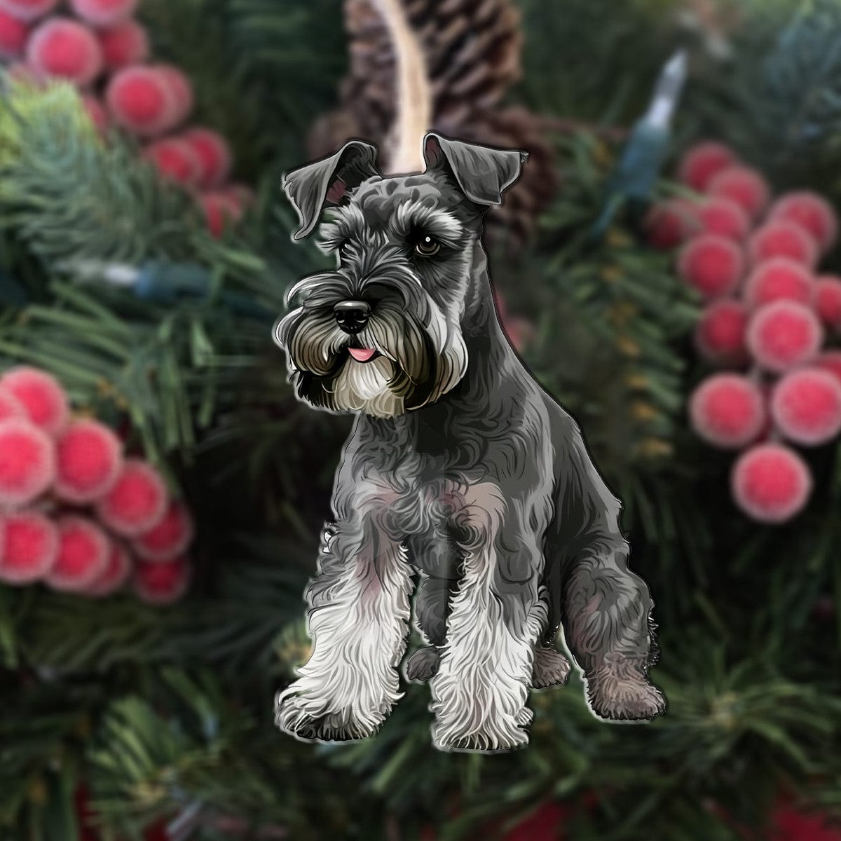 Schnauzer Personalized Shineful® Decoration Ornament My Lovely