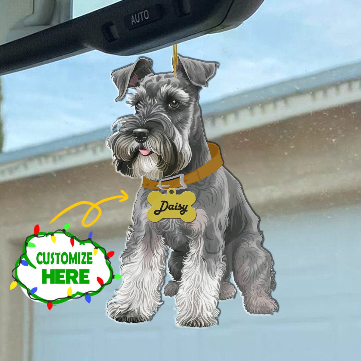 Schnauzer Personalized Shineful® Decoration Ornament My Lovely