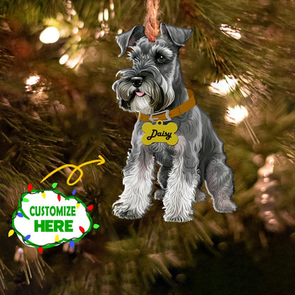 Schnauzer Personalized Shineful® Decoration Ornament My Lovely