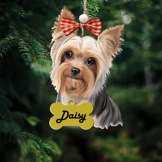 Yorkie Personalized Shineful® Decoration Ornament My Lovely