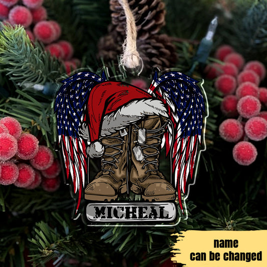 Military Personalized Ornament Shineful® Acrylic Decoration For Christmas Qd5