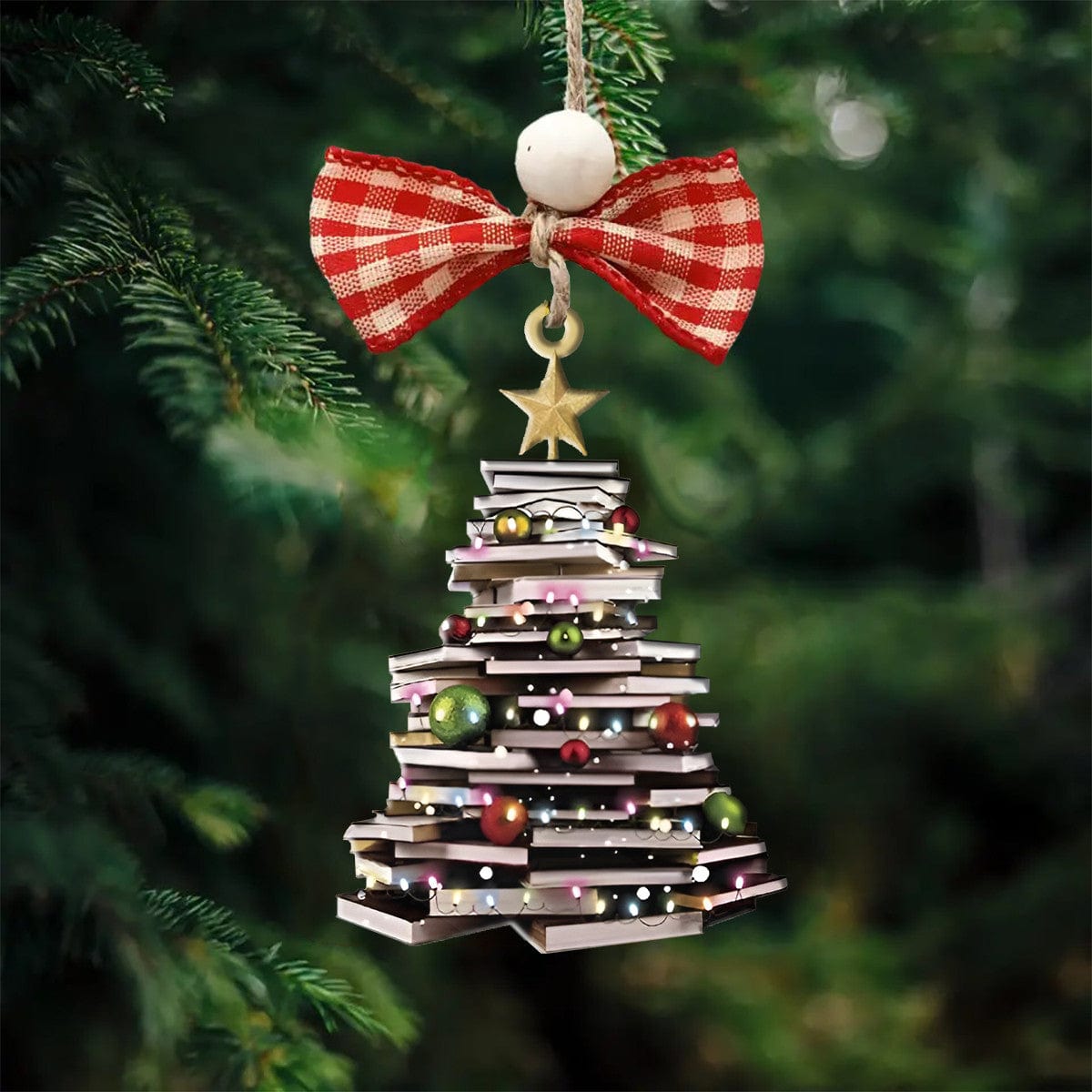 Reading Shineful® Decoration Ornament Book Christmas Tree Lk8