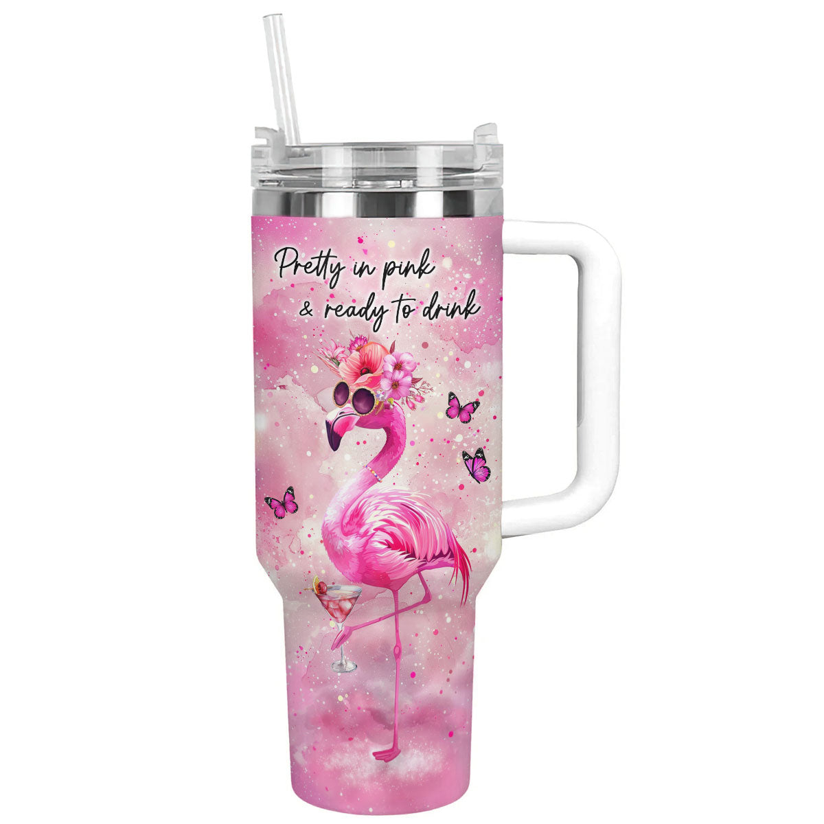 Shineful Tumbler Pretty In Pink Flamingo