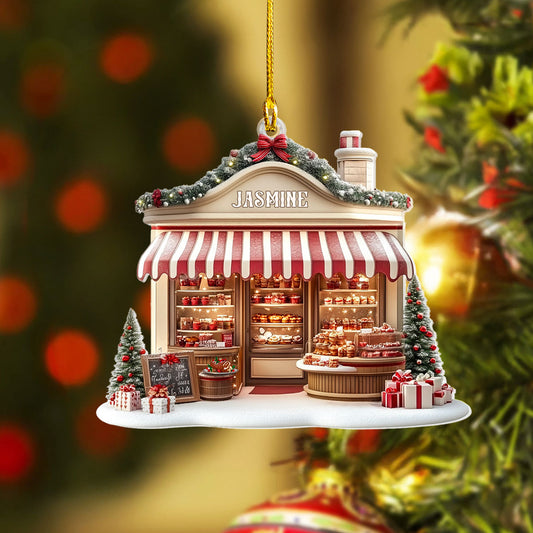 Shineful Personalized 2D Acrylic Ornament Sweet Xmas Bakery