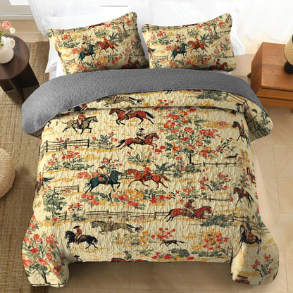 Shineful All Season Quilt 3-Piece Set Cowboy Prairie Dream