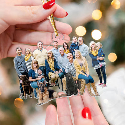 Shineful Acrylic Ornament Custom Photo, Acrylic Picture Ornament, Family Ornaments