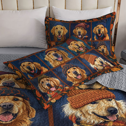 Shineful All Season Quilt 3-Piece Set Golden Snuggles