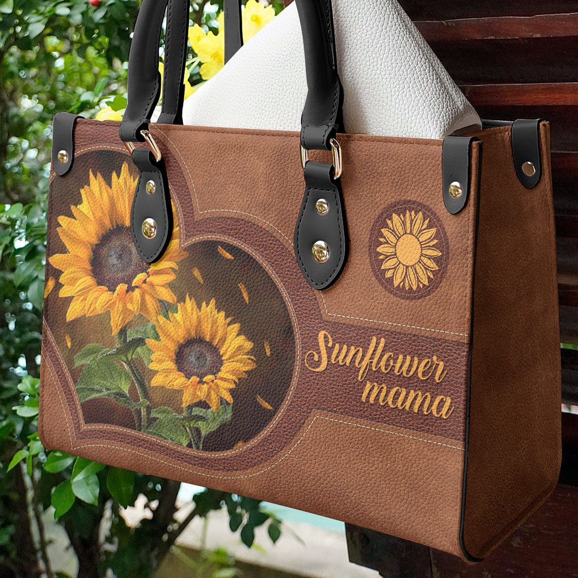 Sunflower Leather Bag Shineful Sunflowers Mama Tl10