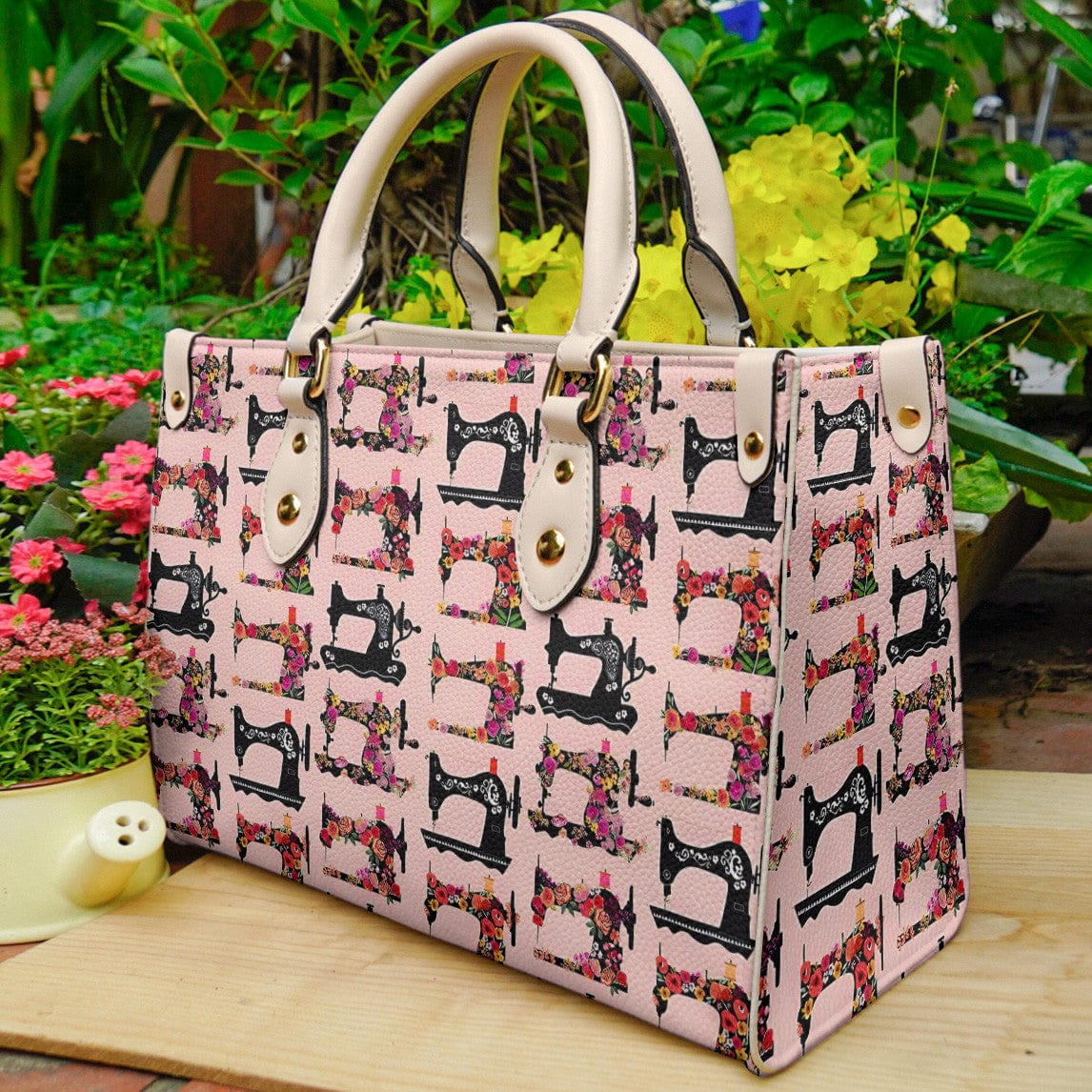 Sewing Leather Bag Shineful Floral Machine Mn8