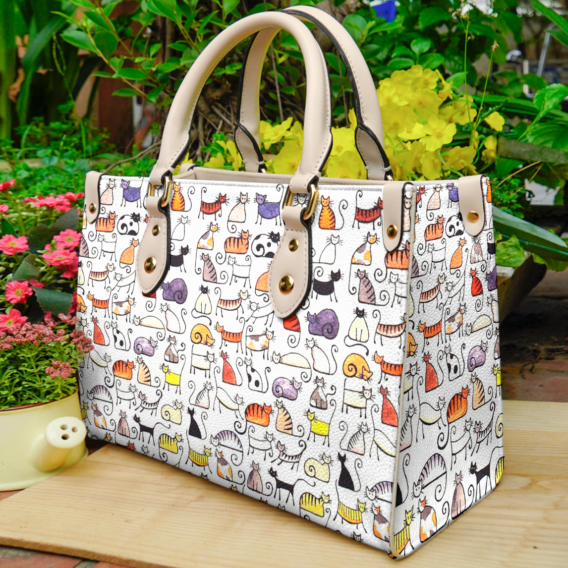 Cat Bag Shineful Traditional Pattern 1 Nl09 Leather