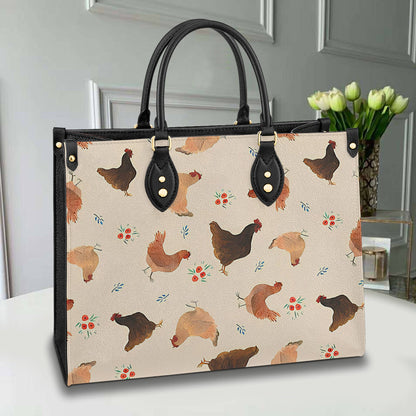 Chicken Leather Bag Shineful Lovely Chickens Lk8