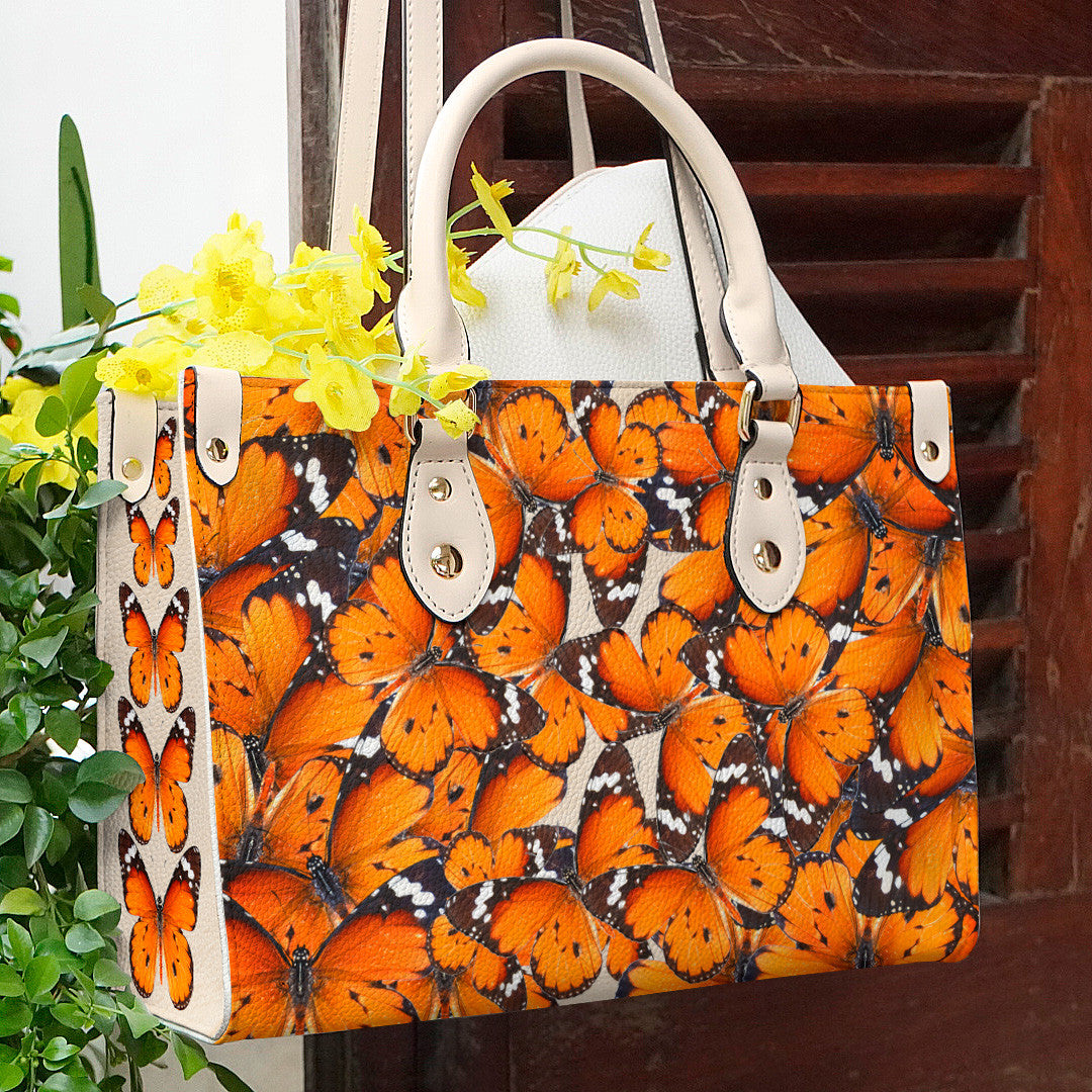 Butterfly Leather Bag Shineful Graceful Mn8