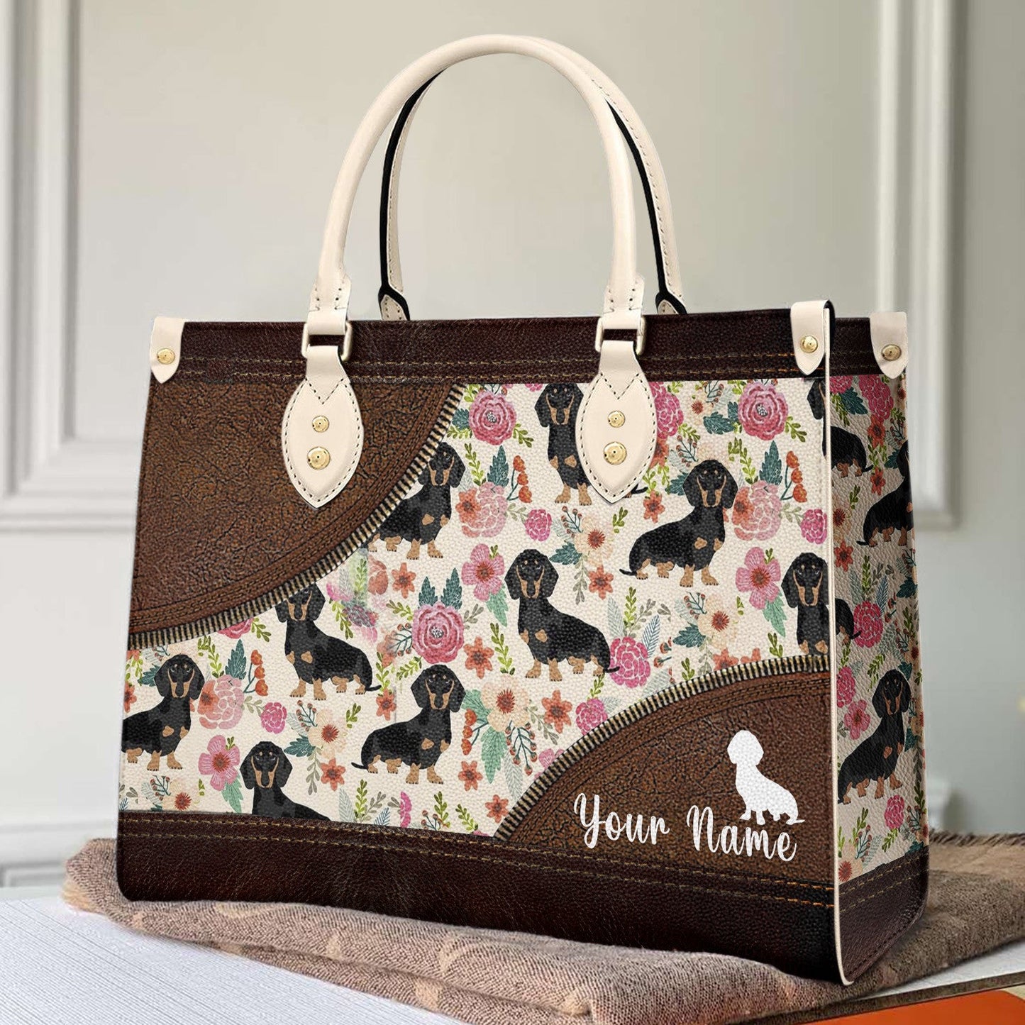 Dachshund Bag Shineful Traditional Pattern 2 Nl09 Leather