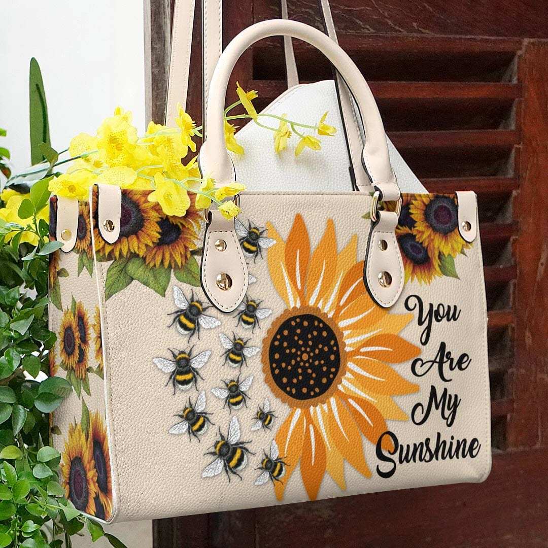 Sunflower Leather Bag Shineful Bee Sunshine Tl10 Creamy White