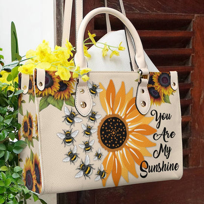 Sunflower Leather Bag Shineful Bee Sunshine Tl10 Creamy White