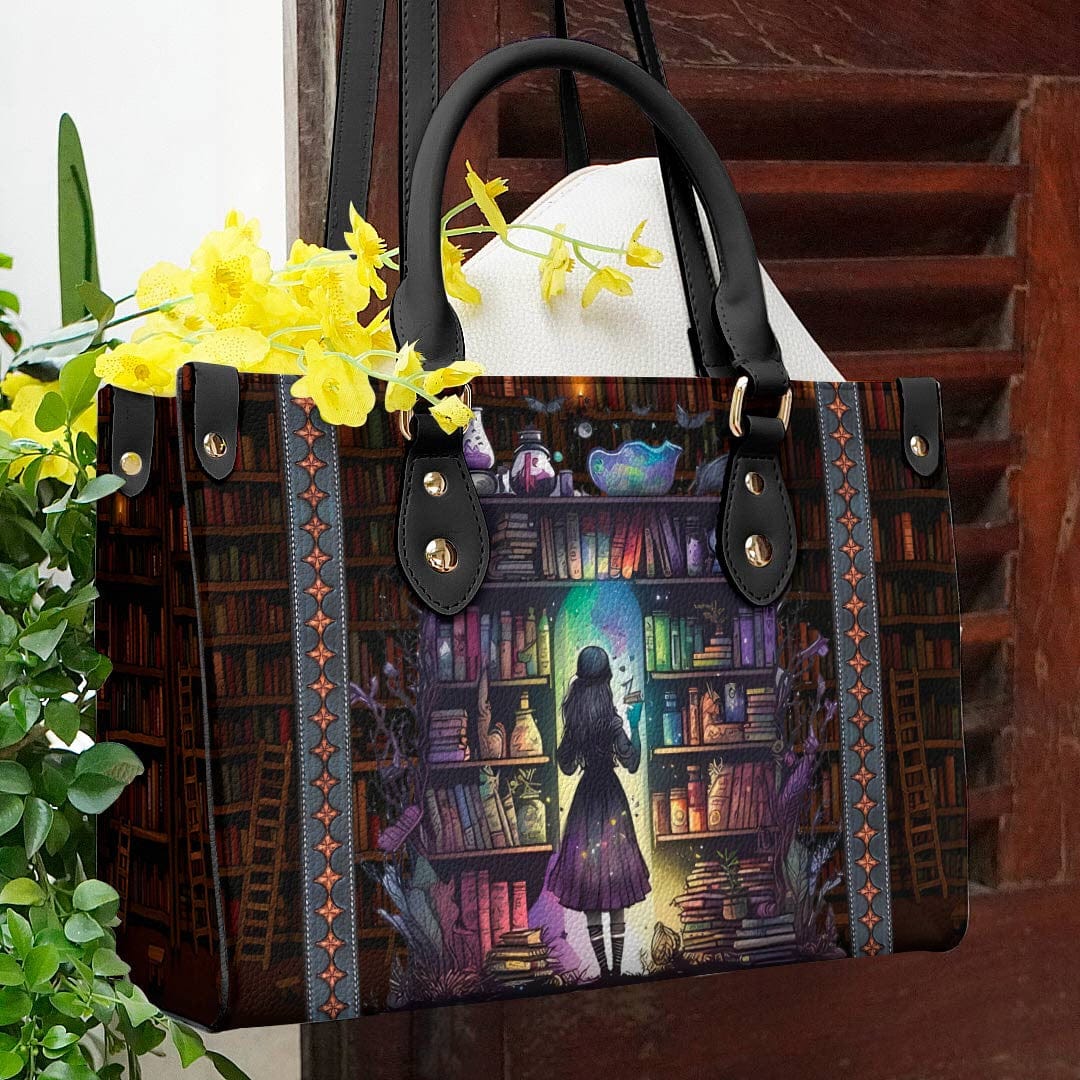 Reading Leather Bag Shineful Secret Garden Lk8 Black