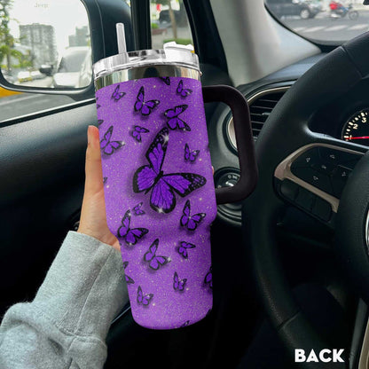 Butterfly 40 Oz Shineful™ Tumbler Personalized Gorgeous Mn8