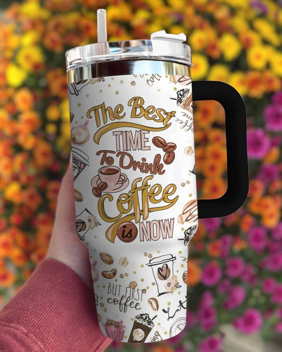 40 Oz Coffee Shineful™ The Best Time Lk8 40Oz Tumbler