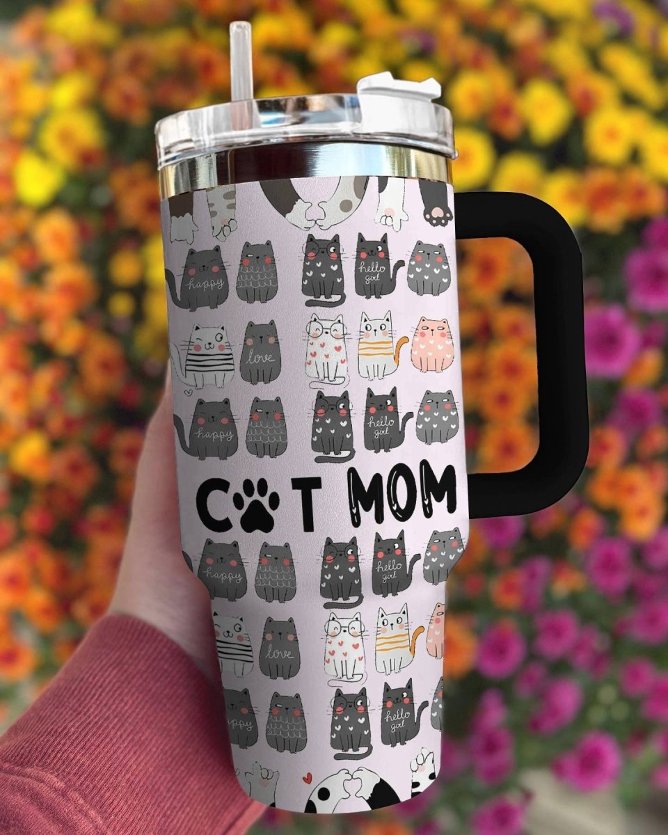 40 Oz Cat Shineful™ Tumbler Adorable Cats Lk8 40Oz