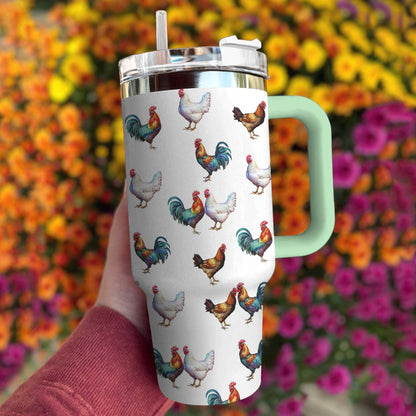 Chicken 40 Oz Shineful™ Tumbler Proud Tl10 Green 40Oz