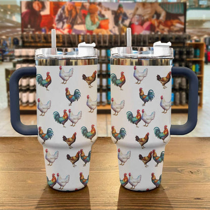 Chicken 40 Oz Shineful™ Tumbler Proud Tl10 Navy 40Oz