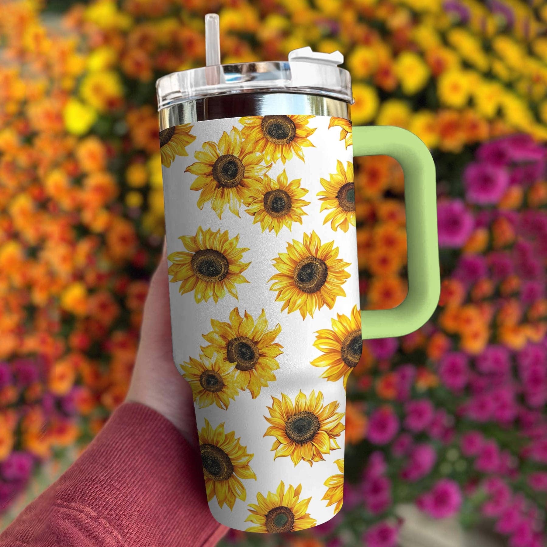 Sunflower 40 Oz Shineful™ Tumbler Love Tl10 Green 40Oz