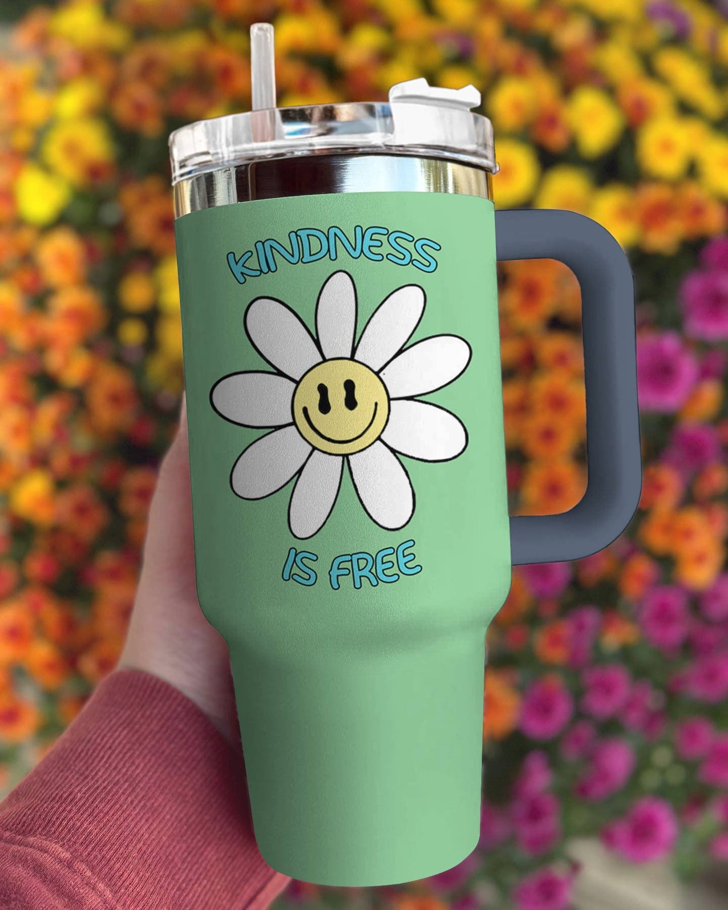 Hippie 40 Oz Shineful™ Tumbler Kindness Is Free Lk8 40Oz