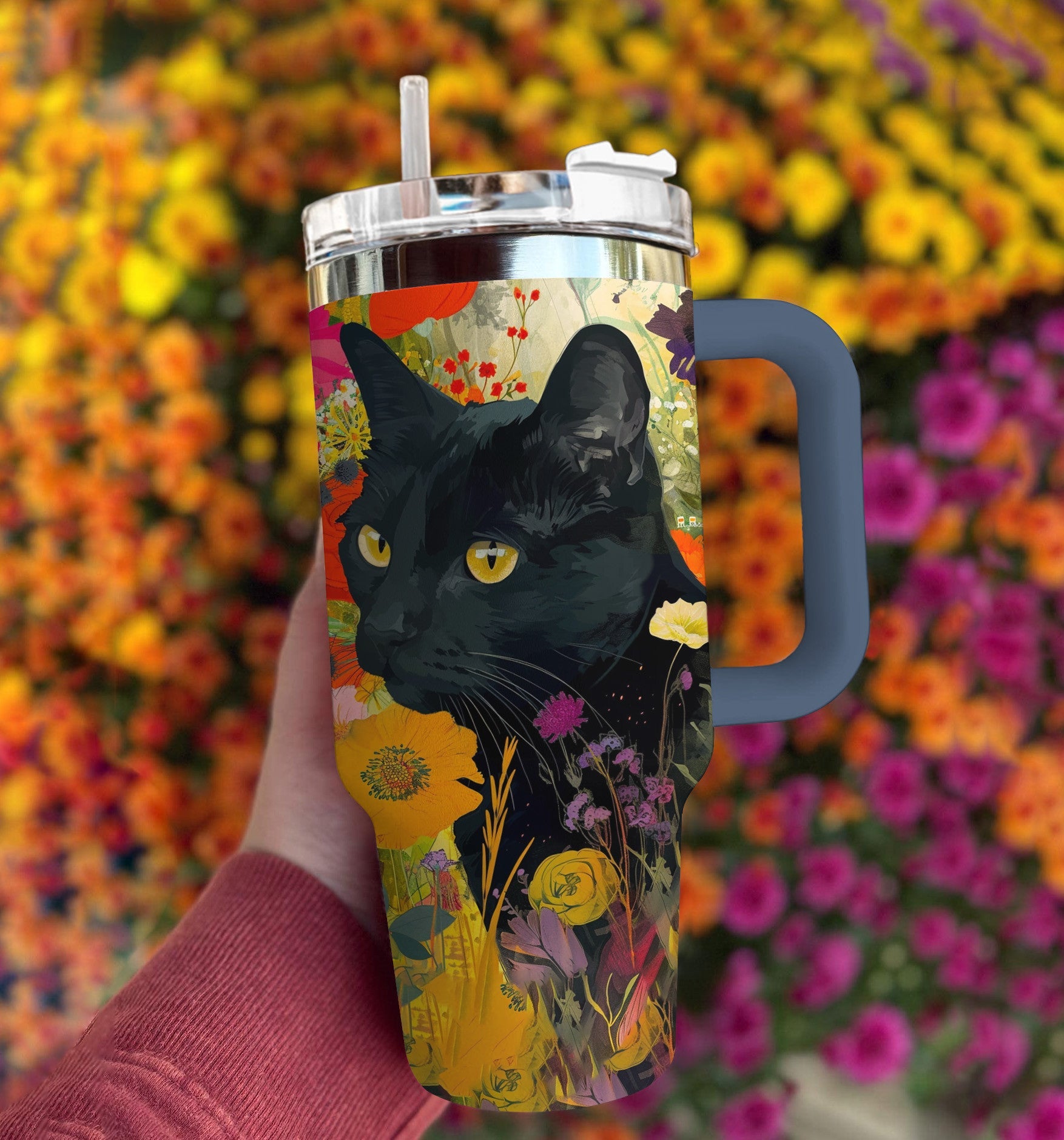 Cat Oz Shineful™ Tumbler In The Garden Nl09 40 / Navy