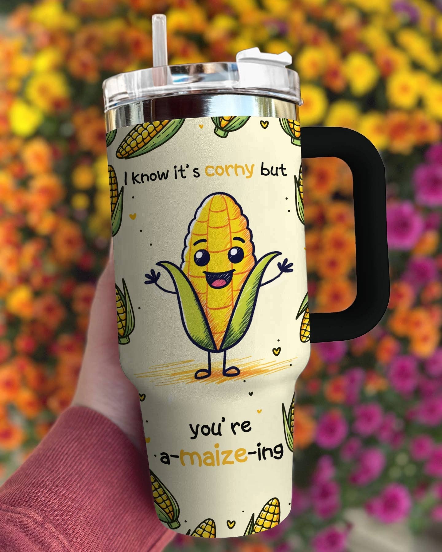 Farmer 40 Oz Shineful™ Tumbler You’re A-Maize-Ing Lk8 40Oz