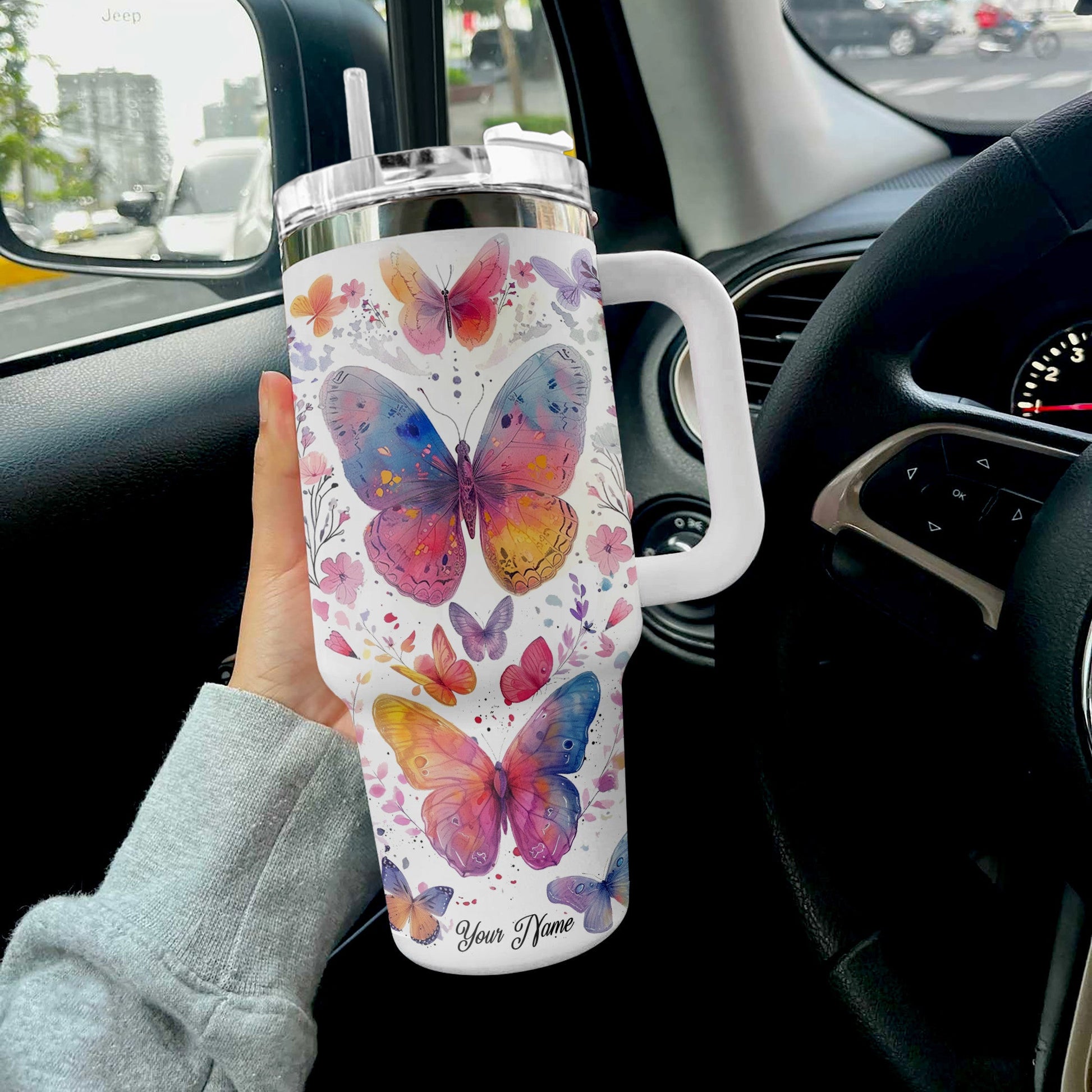 Butterfly Oz Shineful™ Tumbler Wonderland Nl09 40 / White